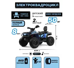 Детский электроквадроцикл BRP Can-Am Outlander (Y888YY) синий